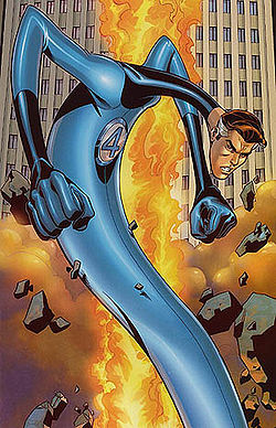 Artwork for the cover of Fantastic Four vol. 3, #52 (Apr, 2002). Art by Mike Wieringo.