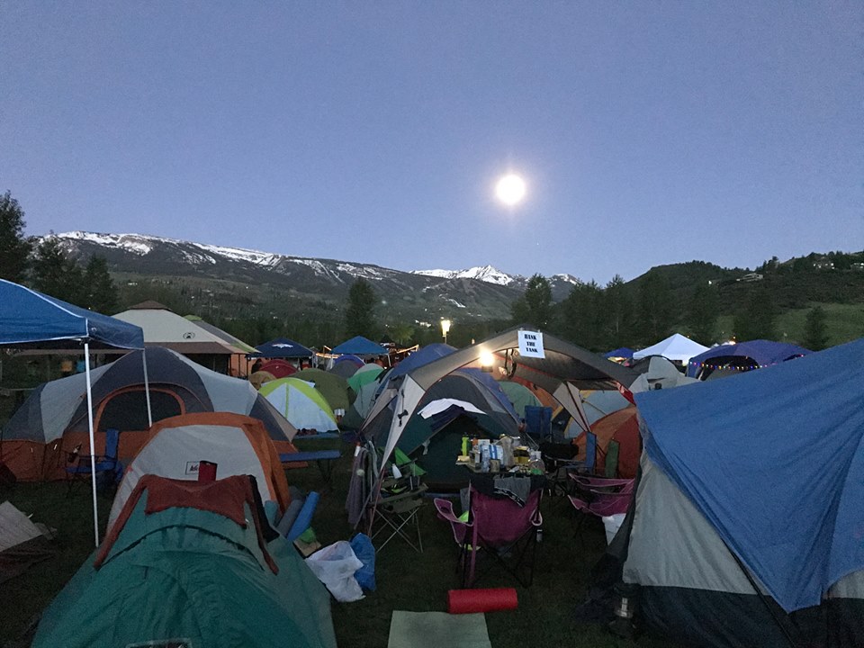 Almost time for moonset in Aspen, CO.